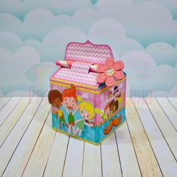Kit Caixas Mundo Bita Rosa - Imagem 2