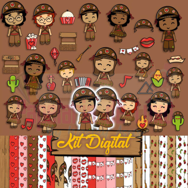Kit Digital Junino Lampiâo e Maria bonita-min