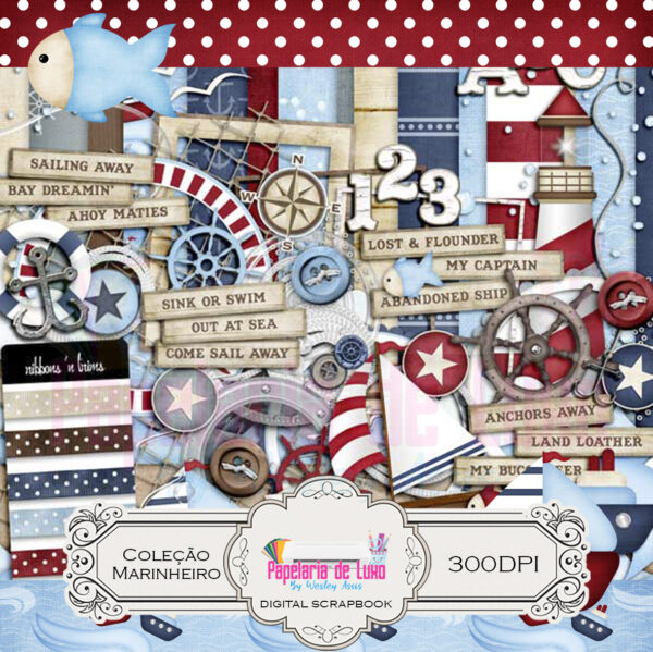 Kit Digital Scrapbook Marinheiro