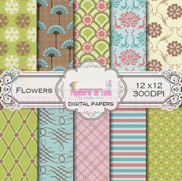 Papel Digital Flowers