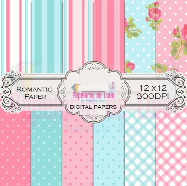 Papel Digital Romantic Paper