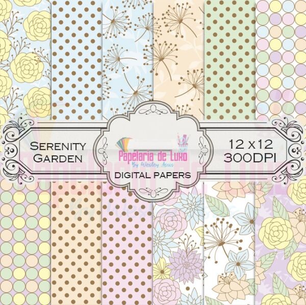Papel Digital Serenity Garden