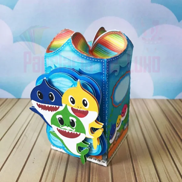 Kit Caixas Baby Shark (Arquivo de corte Silhouette) - Imagem 11