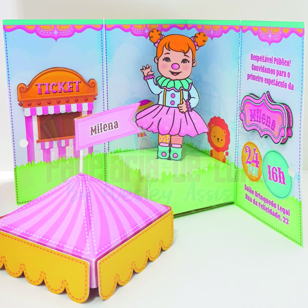 Kit Caixas Circo Rosa - Imagem 2