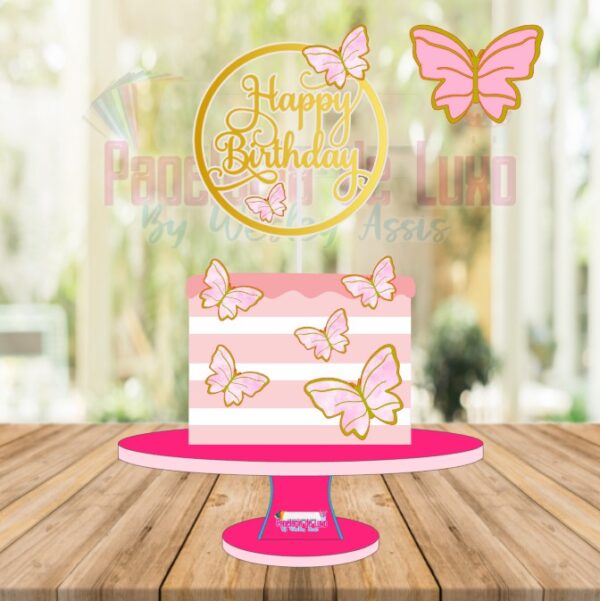 topo borboletas happy birthday @papelariadluxo
