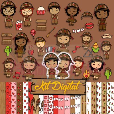 Kit Digital Junino Lampiâo e Maria bonita-min