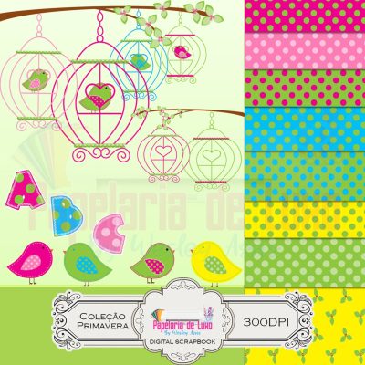 Kit Digital Scrapbook Passaros
