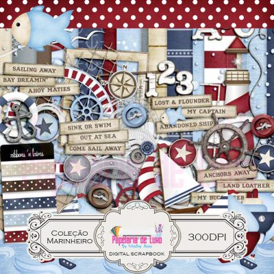 Kit Digital Scrapbook Marinheiro