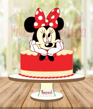 Rosto Minnie Vermelha em Camadas