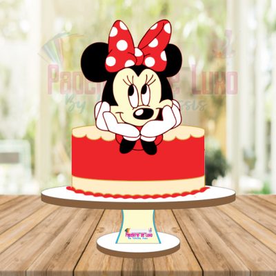 Rosto Minnie Vermelha em Camadas