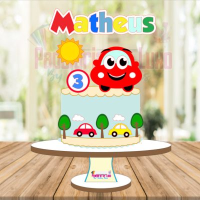 Topo carrinhos 3D